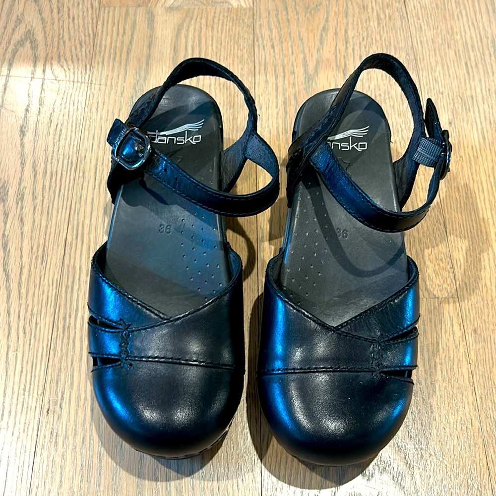 Dansko MaryJane Sandals in Black Size 36